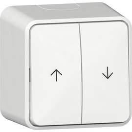 315913 Gira Wipp-Jal.schalter Pfeile + Montagepl. AP Reinweiß Produktbild front M