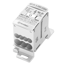 9D.01.5.080.0304 Finder Energie- Verteilerblock 80A Produktbild front M
