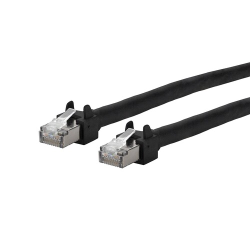 13084FA000-E Metz Connect Patchkabel 6kV Flex500 Outdoor 10,0 m schwarz Produktbild