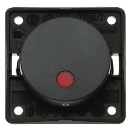 937622535 Berker Kontr.-Aus. 2p, 12V, LED, Flow/Pure, ant Produktbild front M