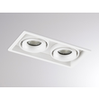 222-00019 Molto Luce QANA DOUBLE SQUARE R DECKENEINBAULEUCHTE weiß 2x QPAR 16 8 Produktbild