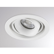 222-00015 Molto Luce QANA ROUND R DECKENEINBAULEUCHTE weiß 1x QPAR 16 8W Produktbild front S