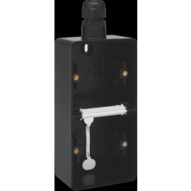 761-84251 Niko Spritzwassergeschützte, vertikale Doppel Aufputzdose mit einer Produktbild front M