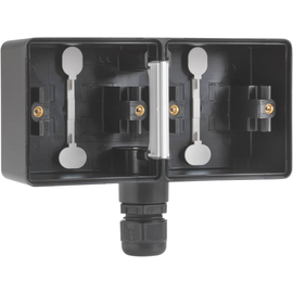 761-84851 Niko Spritzwassergeschützte, horizontale Doppel Aufputzdose mit für Produktbild front M