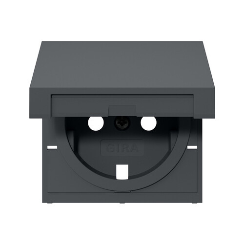 492228 Gira Abd. SCHUKO-Steckd. KD System 55 Anthrazit Produktbild
