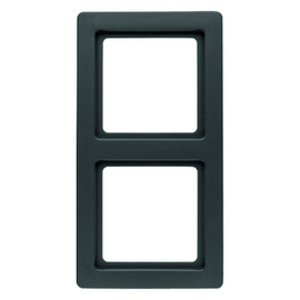 10126085 Berker Q.1 Rahmen 2fach Schwarz matt Produktbild
