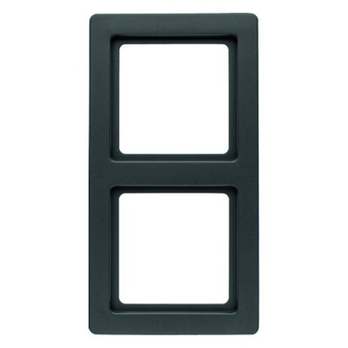 10126085 Berker Q.1 Rahmen 2fach Schwarz matt Produktbild