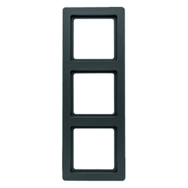 10136085 Berker Q.1 Rahmen 3fach Schwarz matt Produktbild