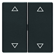 16446085 Berker Wippen mit Aufdruck Symbol Pfeile Q.1/Q.3 schwarz matt Produktbild