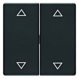 16446085 Berker Wippen mit Aufdruck Symbol Pfeile Q.1/Q.3 schwarz matt Produktbild