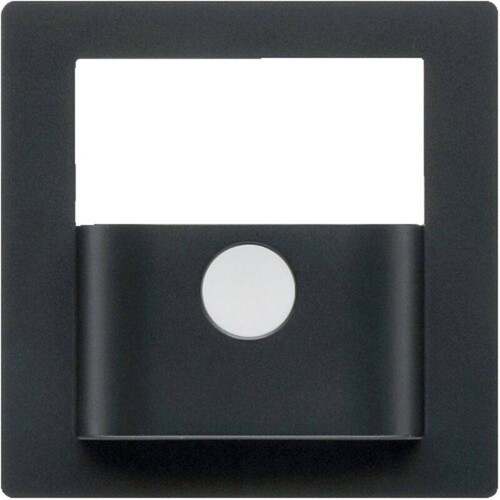 80960425 Berker KNX Q.x Abdeckung für Bewegungsmelder-Modul schwarz matt Produktbild Front View L
