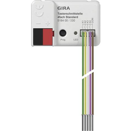518400 Gira Tasterschnittst. 4f Standard KNX Secure Produktbild front M
