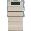 75665726 Berker Tastsensor 5fach mit Beschriftungsfeldern, RTR, Display Berk Produktbild front S