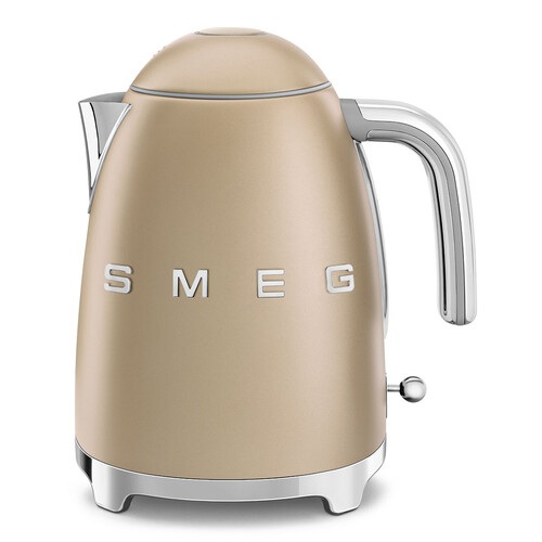 KLF03CHMEU SMEG 50s Style, 1,7 I- Wasserkocher, Champagner Matt, Soft Ope Produktbild