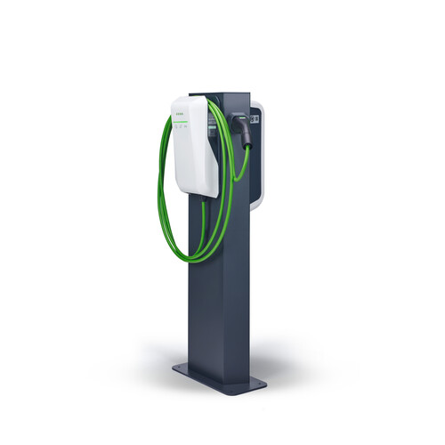 131813 Keba P30/P40 Pedestal I double I aluminium Produktbild Front View L
