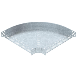 6036722 Obo RB 90 860 FT Bogen 90° für Kabelrinne, horizontal 80x600 Stahl tau Produktbild front M