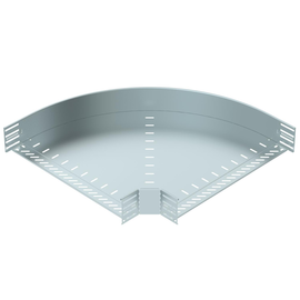 6036812 Obo RB 90 160 FS Bogen 90° für Kabelrinne, horizontal 110x600 Stahl ba Produktbild front M