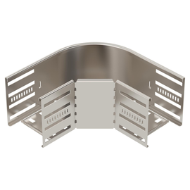 6036860 Obo RB 90 110 A2 Bogen 90° für Kabelrinne, horizontal 110x100 Edelstah Produktbild front M