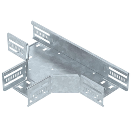 6038130 Obo RT 610 FT T-Stück für Kabelrinne, horizontal 60x100 Stahl tau Produktbild front M