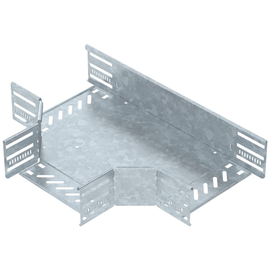 6038232 Obo RT 820 FT T-Stück für Kabelrinne, horizontal 85x200 Stahl tau Produktbild front M