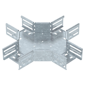 7027411 Obo RK 610 FT Kreuzung für Kabelrinne 60x100 Stahl tauchfeuerverzi Produktbild front M