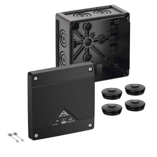 40600001 Spelsberg Abzweigkasten IP66/IP67/IP69 Abox Pro 060-L/sw Produktbild Front View L