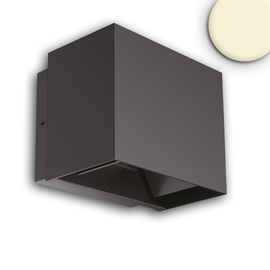 116153 Isoled LED Wandleuchte Up&Down 2x5W, 15-120°, IP65, schwarz, warmweiß Produktbild front M