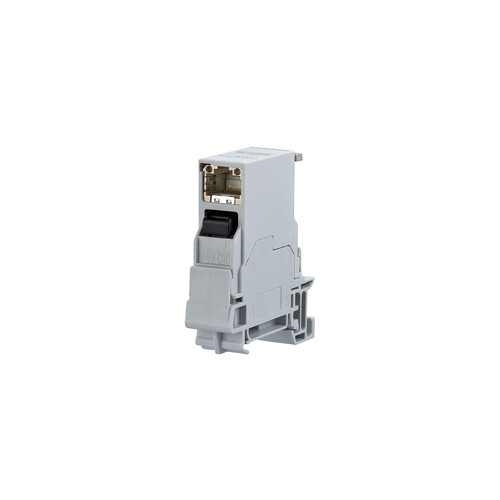 1401806113KE Metz Connect E-DAT Industry Tragschiene TS35 + RJ45 Feldbuchseneins Produktbild