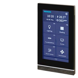 UP 205/22 Siemens KNX TC5 Touch Control, 5Zoll, schwarz, Montage: vertikal/horiz Produktbild front M