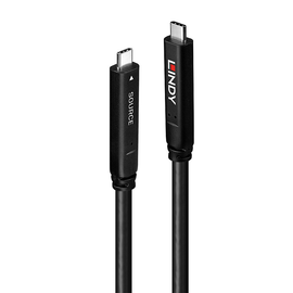 43398 Lindy 10m USB 3.2 Gen 2 & DP 1.4 Typ C Hybridkabel Produktbild
