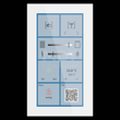 BE-GTSP6TW.01S MDT KNX Glas Touch Smart Plus 6 Zoll, KNX Secure, Weiß Produktbild