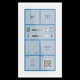 BE-GTSP6TW.01S MDT KNX Glas Touch Smart Plus 6 Zoll, KNX Secure, Weiß Produktbild