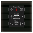 BE-GBZS.01S MDT KNX Glas Bedienzentrale Smart mit Farbdisplay, Schwarz Produktbild front S