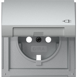 492265 Gira Abd. SCHUKO-Steckd. KD Gira TX_44 F Alu Produktbild front M