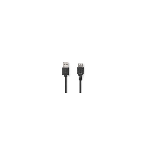 CCGB60010BK02 Nedis USB-Kabel | USB 2.0 | USB-A Stecker | USB-A Buchse | 480 Mb Produktbild Front View L