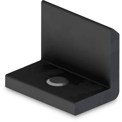 2002761 K2 Systems InsertionRail EndStop, schwarz eloxiert Produktbild Front View L
