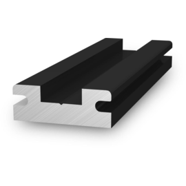 2002765 K2 Systems Schienenverbinder InsertionRail, schwarz eloxiert Produktbild front M