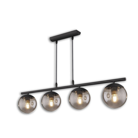 115041 Isoled Hängeleuchte Metall schwarz, rund Produktbild