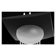 SCN-P360D306.03 MDT KNX Präsenzmelder 360° mit 3 Sensoren, Schwarz matt Produktbild front S