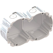 9098-77.02 Kaiser Quickbox H1- Kombination 2x1 Hohlwanddose, ø 83mm Produktbild