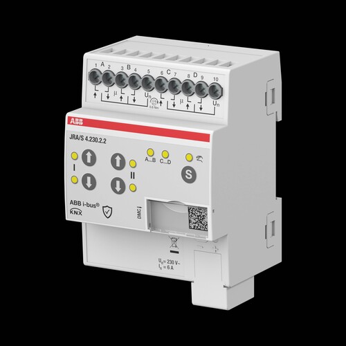 JRA/S 4.230.2.2 ABB KNX Jalousieaktor 4-fach mit manueller Bedienung Produktbild