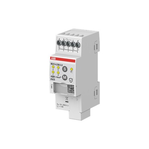 BE/S 4.230.3.2 ABB KNX Binäreingang 4-fach, 10-230 V, manuelle Bedienung Produktbild