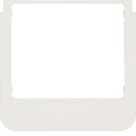 13192189 Berker Designrahmen rund polarweiß, glänzend Produktbild front M