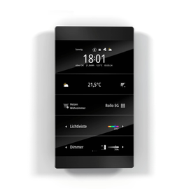 1177-01-sw Enertex MeTa² KNX Premium, schwarz eloxiert Produktbild front M