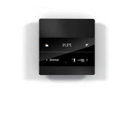 1177-02-sw Enertex MeTa² KNX Standard, schwarz eloxiert Produktbild front M