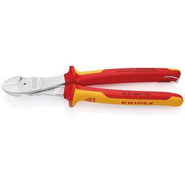 74 06 250 T BK Knipex 74 06 250 T BK Kraft-Seitenschneider isoliert mit Mehr Produktbild front M