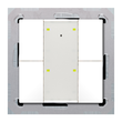BE-TA55T4.02 MDT KNX Taster Plus TS 55 4-fach, Reinweiß matt Produktbild front S