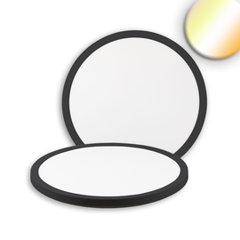 116713 Isoled LED Deckenleuchte Slim300 PRO 18W schwarz rund 3/4/5000K Up&Down Produktbild front M