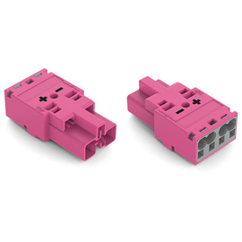 770-292/082-000 Wago Stecker,2- polig,Kod. B,pink Produktbild