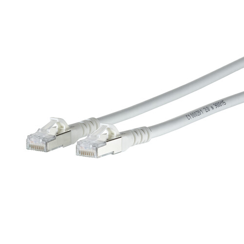 1308450588-E Metz Connect Patchkabel Cat.6A AWG 26 0,5 m weiß Produktbild